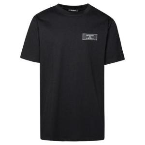 Balmain 로고 라벨 크루넥 티셔츠 CH1EG000JB54 0PA TP945130967