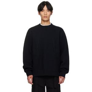 26 SS 사카이 남성 블랙 스펀지 스웨트 스웨트셔츠 252445M204008