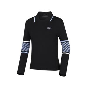 [와이드앵글]여성 CO 와글 탈착 폴로 맨투맨 풀오버 WWP24K74Z1