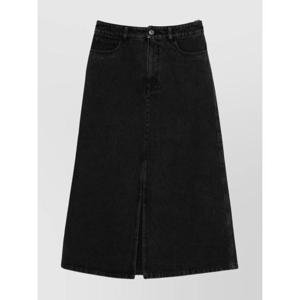 아페쎄 데님 스커트 COHDKF06423 LZE NOIR DELAVE