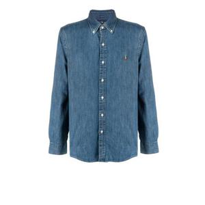 폴로 랄프로렌 클래식 플리스 후드 집업 710 548539 001 Denim