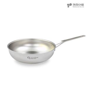키친아트 퀸즈 인덕션웍 통5중 무연마제 316스텐 궁중팬 26cm