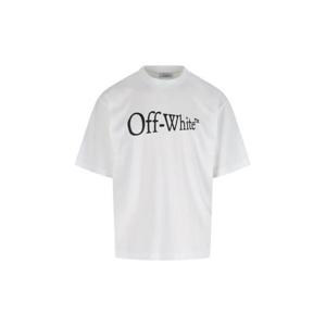 오프화이트 반팔 티셔츠 OMAA120F25JER00F 0110 White
