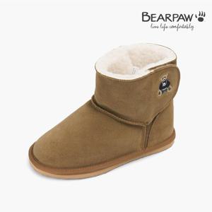 베어파우 아동 WILLOW BEAR 천연소가죽 벨크로 양털 부츠 (K361002PD-K-GSGR)