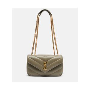 생로랑 Loulou 스몰 레더 숄더 백 P01106624