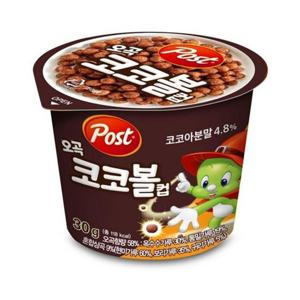 (P)포스트 컵 시리얼 오곡코코볼(30gx12입) 자재