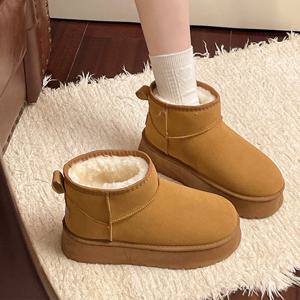 청키솔 숏 여성 2컬러 기모 플랫폼 부츠 UGS40