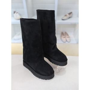 [블리아르]워머 스웨이드 기모안감 미들 부츠 4cm BLMD501019-1