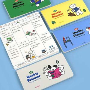 핑크풋 꼬망 통장형 위클리 플래너 6개월 만년 플래너 스케줄플래너 스케줄 스케줄러 먼슬리플래너 카카오 카카오프렌즈 카카오위클리 위클리플래너