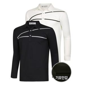 [파파브로]멘즈 골프 기모안감 사선 포인트 카라티 NA-KAKG-54,5