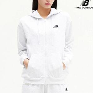 뉴발란스 NBMDE21013-LG 에센셜 싱글메쉬 후드집업 세미오버핏 남녀공용 후드티
