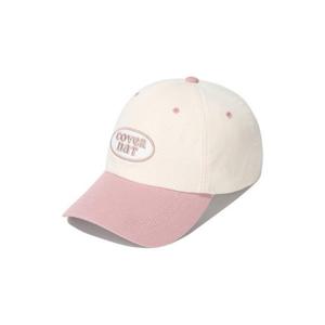커버낫모자 JQS CO2407CA66-IV 클로버하트 쿠퍼로고 와펜 볼캡 Ivory