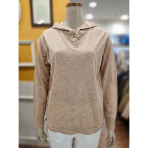[BCBG]밑단 스트링 후드 풀오버 니트 B5C8K424