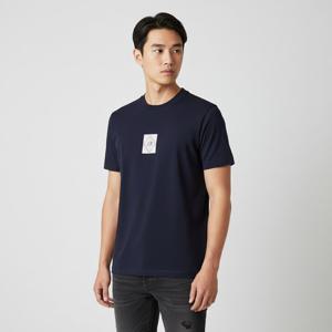 CP컴퍼니  SS25 남성 로고 패치 반팔 티셔츠 18CMTS187A 110056W D08