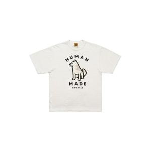 Human Made휴먼 메이드 웍스아웃 20주년 진돗개 그래픽 티셔츠 화이트 HM26TE015
