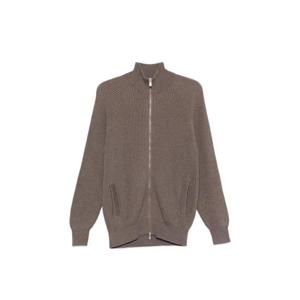 Brunello Cucinelli 지퍼 골지 가디건 MNI708616C7942