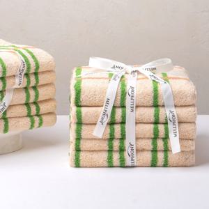 멜포니 뱀부타올 200g 핀 그린베이지 5장 묶음 16종 타올 빠른 흡수 고품질 오코텍스 죽사 뱀부얀 수건 타월 집들이선물