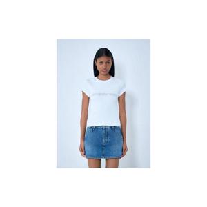 26 SS 알렉산더왕 여성 로고 모티프 코튼 저지 티셔츠 awg0263015wht