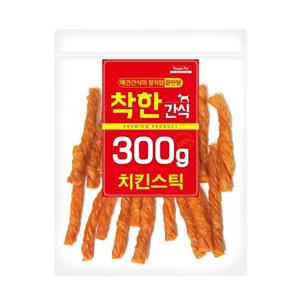 강아지 간식 치킨스틱 300g 피플펫 착한간식
