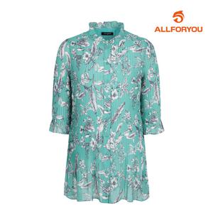 [올포유] 여성 패턴 플리츠 장기장 7부 블라우스 ALBLM4361-830_G