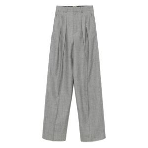 25SS 생로랑 울 twill 와이드 레그 팬츠 824389Y7K179787 TP572004722