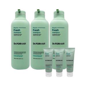 닥터포헤어 피토 프레시 지성 샴푸 500ml x 3개 + 70ml x 3개 1세트 Ss