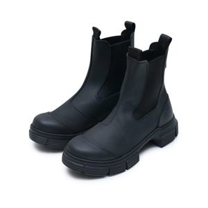 가니 여성 리사이클 러버 시티 첼시부츠 블랙 S2174-099