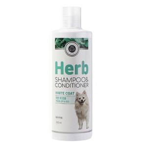 목욕용품 샴푸린스 펫퍼스허브 흰개용 300ml