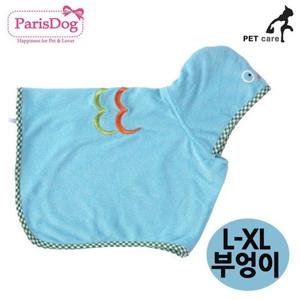 목욕용품 패리스독 캐릭터 가운 L XL 샤워가운 부엉이 애완용품