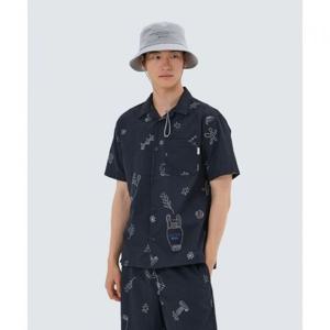 스노우피크 SNOWPEAK APPAREL [ X 헤르시] 그래픽 반팔 셔츠 (S25MMWSH38) Navy S25MMWSH38NY 337756