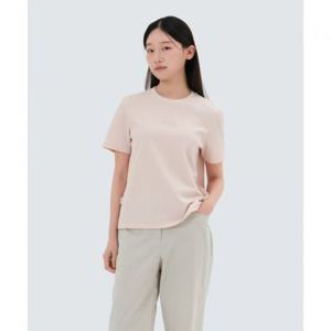 스노우피크 SNOWPEAK APPAREL 골지 여성 레귤러핏 반팔 티셔츠 (S25MWFTS39) Light Coral S25MWFTS39LC 337922