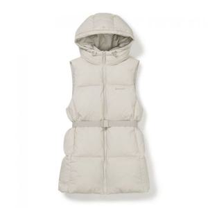 스노우피크 SNOWPEAK APPAREL 티피코 여성 후드 벨티드 다운 베스트 (S24WWTDV03) Light Beige S24WWTDV03LE 338033
