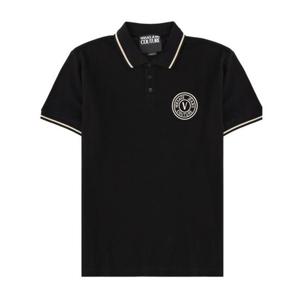 베르사체 폴로 티셔츠 80GAGT04 CJ01T899 BLACK