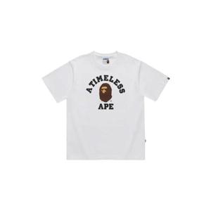BAPE베이프 x JJJ자운드 컬리지 티셔츠 화이트 001TEI731919C