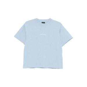 발렌시아가 백 미디엄 핏 티셔츠 850990TTVJ14773 Light Blue