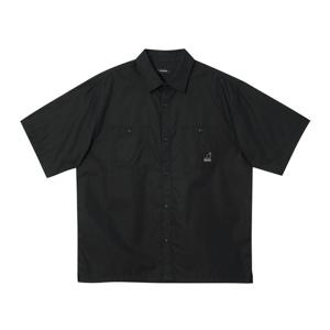캉골 포켓 하프 셔츠 7075 블랙 KSECSH70750