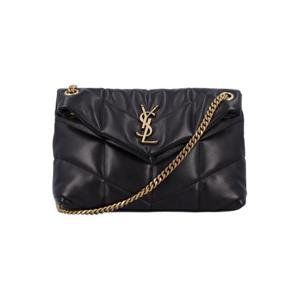 생로랑 루루 푸퍼 스몰 체인 백 5774761EL07 1000 Nero