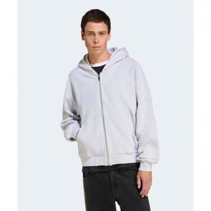 아디다스 프리미엄 에센셜 풀집 후디 - 라이트그레이헤더 JW1071 408575