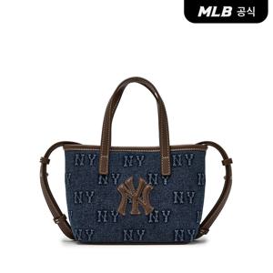 [MLB공식] 26N 클래식 모노그램 데님 엠보 미니 크로스백 NY (Indigo) 3ACRDM16N-50INS