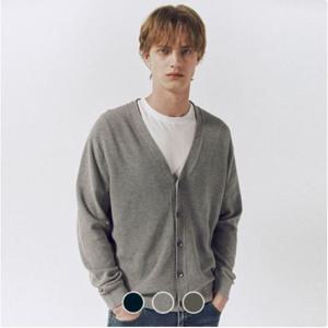 [지오다노]남성 여름 간절기 면/폴리 스티치 브이넥/V넥 기본 긴팔 가디건 056512