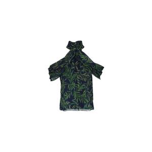 26 SS 캐롤리나헤레라 나뭇잎 프린트 타이 넥 블라우스 R2611N214OBC498 TP452345156