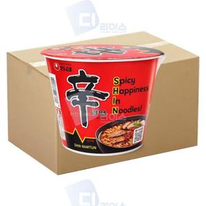 천연양념 신라면 큰사발 큰컵 얼큰한 컵라면 간식 114g 24개
