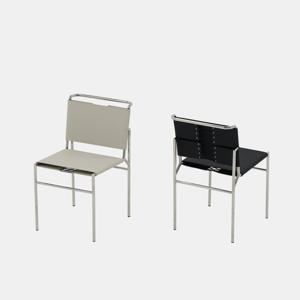 헨지디자인 헨지디자인 프릭스 스퀘어 가죽체어 식탁의자