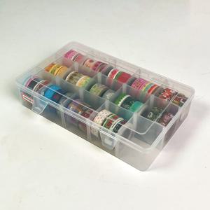 청년리빙 15구 투명 칸막이 마스킹 테이프 키스컷 보관함