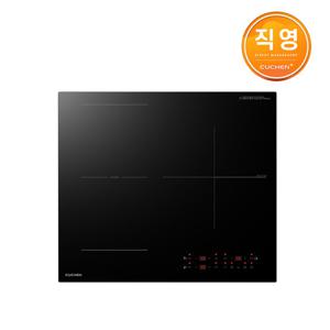 쿠첸 쿠첸 BLACK 3400 3구 인덕션 프리스탠딩 CIR-EB330TOB2