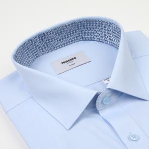 [레노마] 23SS RZUSG0-004BU 단정하고 깔끔한 면혼방 트윌솔리드셔츠 RZUSG0004