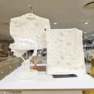 [에뜨와]에뜨와 (2026/SS)호르아배내저고리모자속싸게세트 O/WHITE 07T11708B