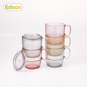 에디슨 에코젠 컵+뚜껑 세트 1+1 (핑크/민트/옐로우)