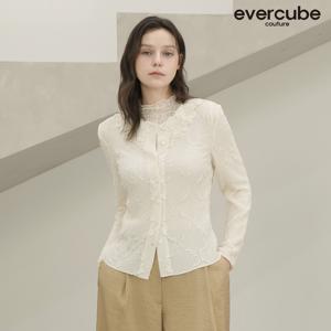 에바큐브꾸띄르 26SS G플리츠 쉬폰 가디건