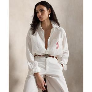 폴로 랄프 로렌 여성 오버사이즈핏 빅 포니 리넨 셔츠(WMPOSHTNDO21185100)